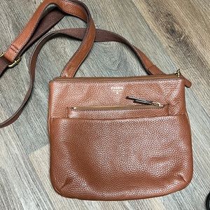 Fossil leather crossbody bag